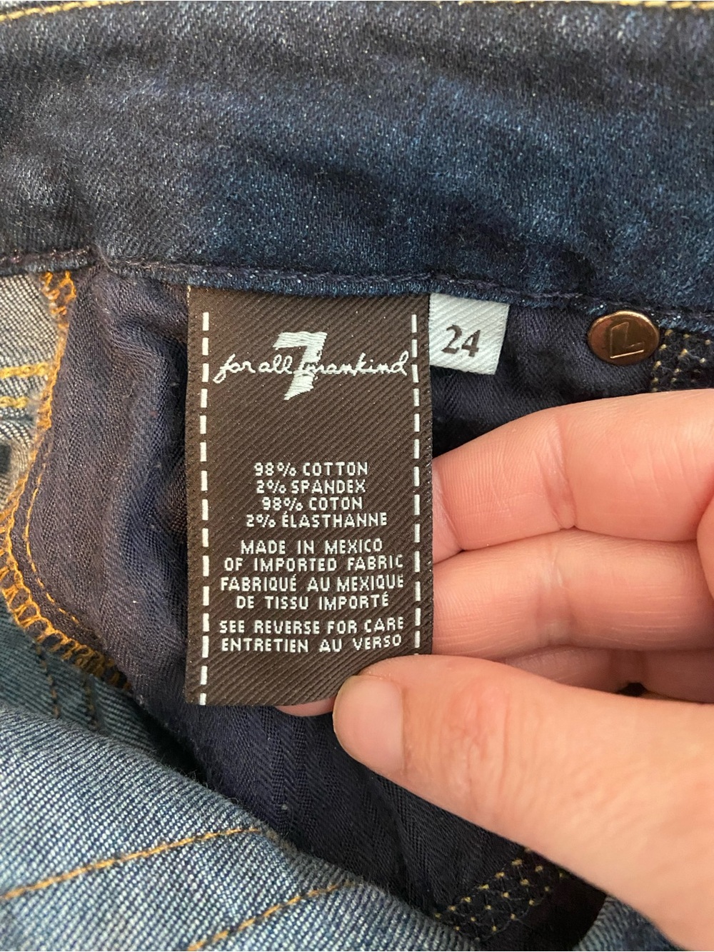 7 for all mankind Lexie petite kimmie bootcut 24 EUC - Picture 7 of 8